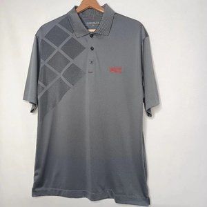 Eagle Creek Golf Club Ohio Nike Golf Dri Fit Men M Shirt Gray Red Performance